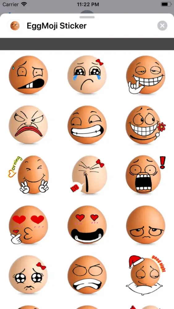 Tangkapan layar EggMoji Sticker