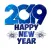 Stickers Happy New Year 2019