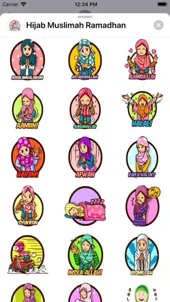 Ảnh chụp màn hình của Hijab Muslimah Ramadhan Moji