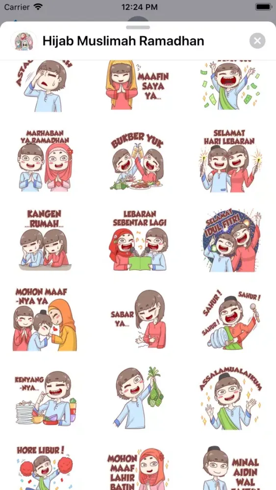 Ảnh chụp màn hình của Hijab Muslimah Ramadhan Moji