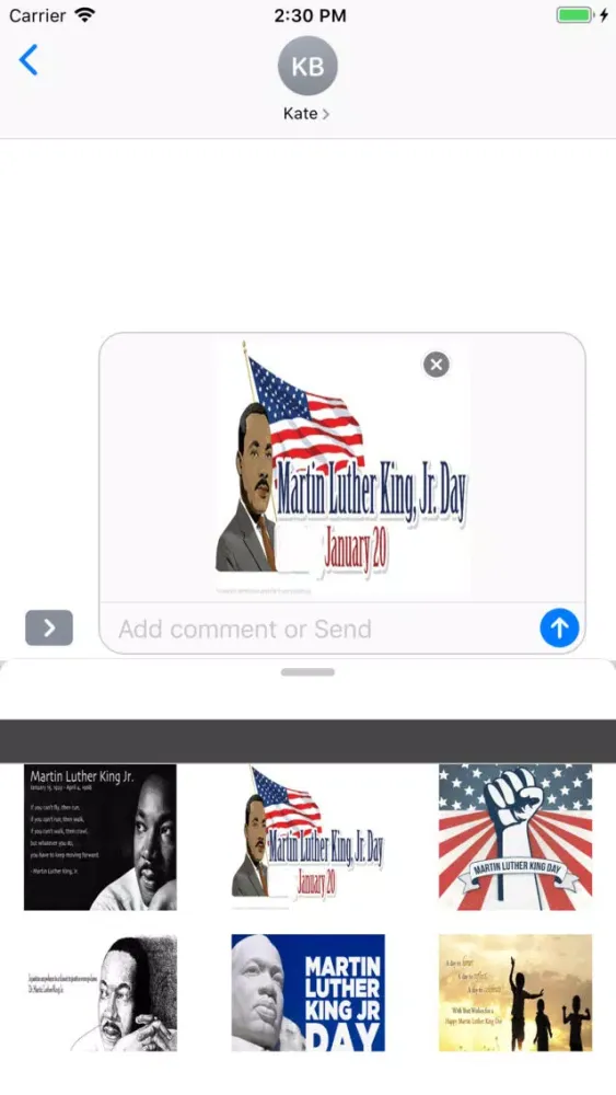 Screenshot di Martin Luther King Stickers