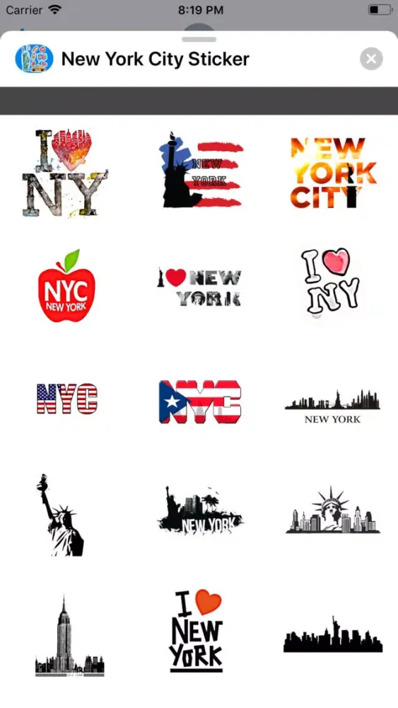 New York City Sticker Ekran Görüntüleri