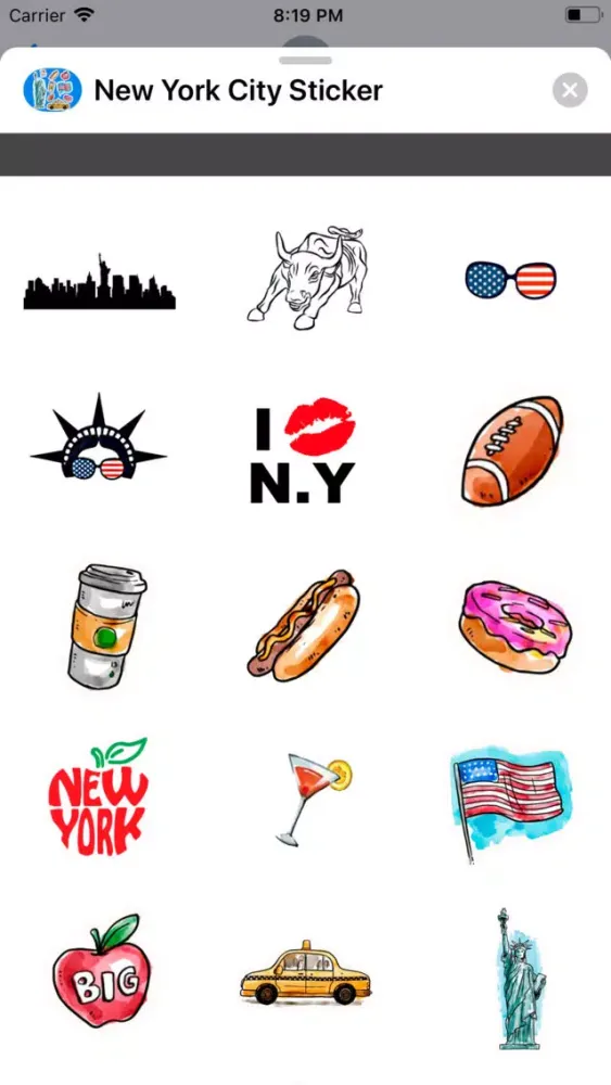New York City Sticker Ekran Görüntüleri