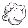 Funny Stickers Sheep