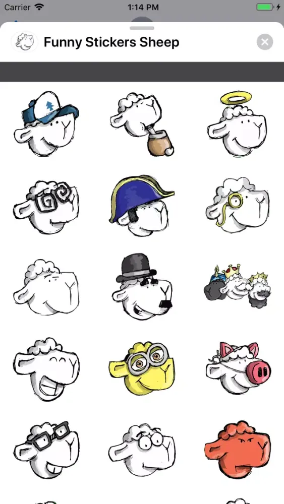 Captures d'écran de Funny Stickers Sheep