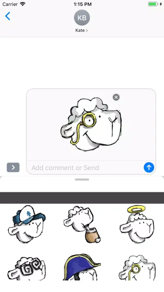 Captures d'écran de Funny Stickers Sheep