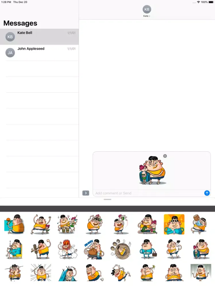 تصاویر 大大與小妹 Sticker iPad 