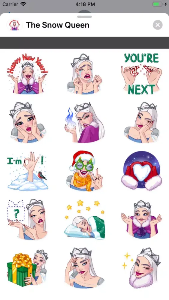 The Snow Queen stickers pack應用截圖