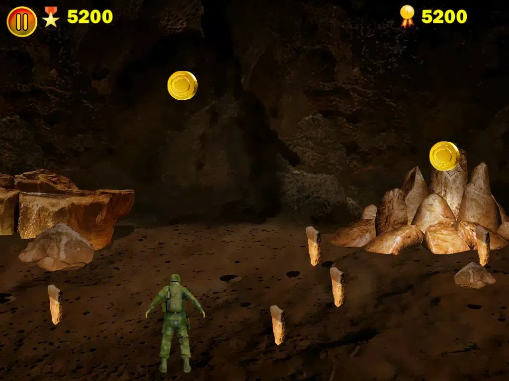 Tangkapan layar Cave-In iPad 