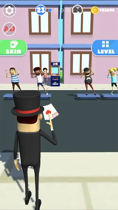 Screenshot di Card Throwing!