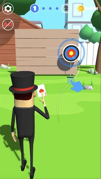 Screenshot di Card Throwing!