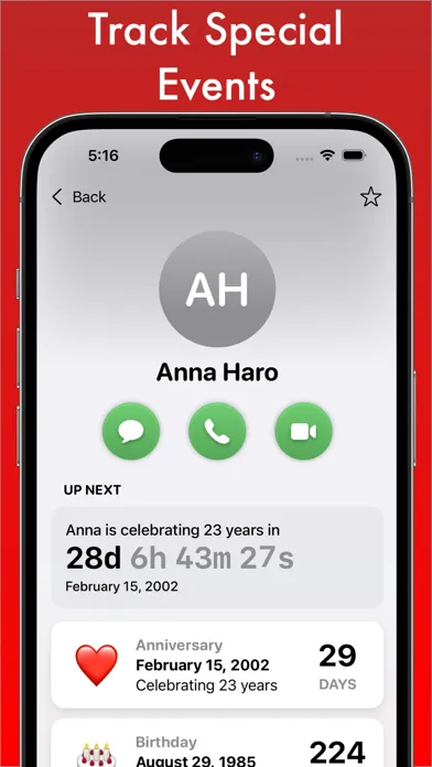 ภาพหน้าจอของ Dateminder - Event Reminders