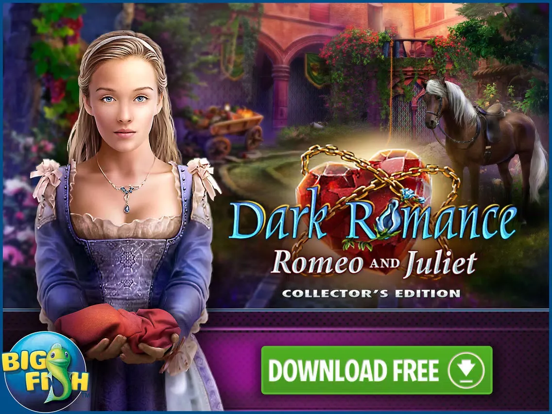 Dark Romance: Romeo and Juliet - Hidden Objects iPad  Screenshots