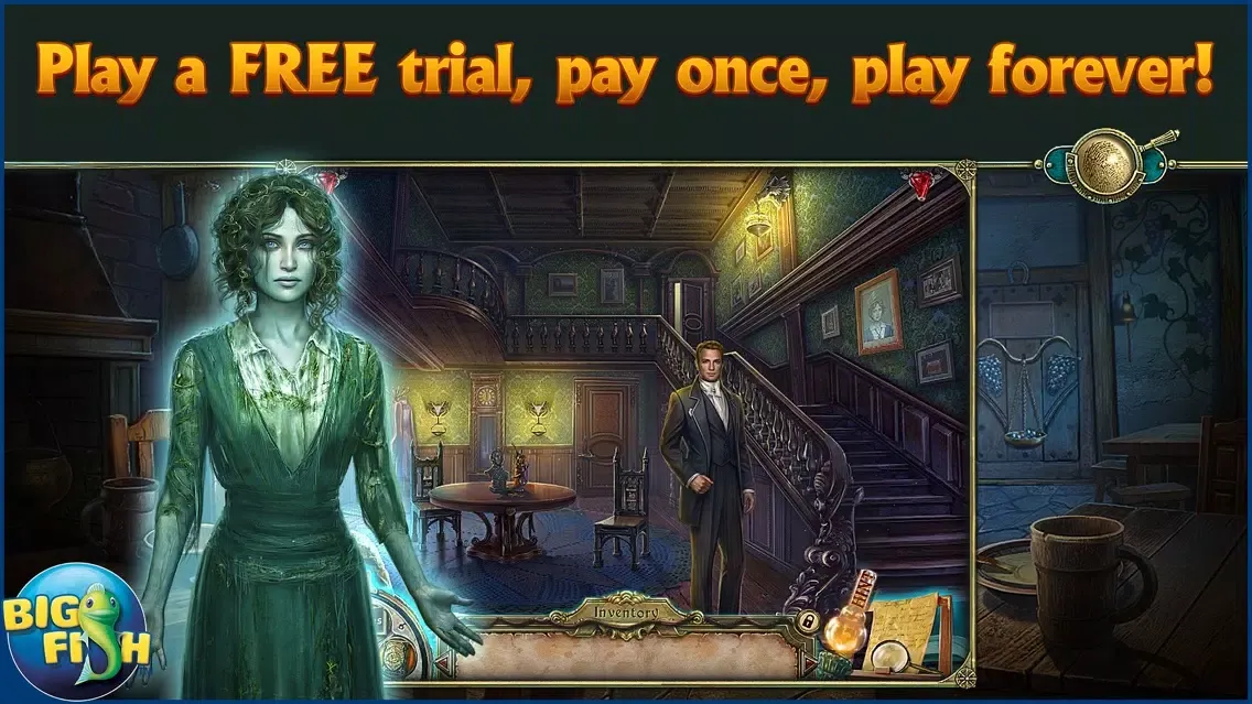 Dark Tales: Edgar Allan Poe’s The Mystery of Marie Roget - A Hidden Object Mystery應用截圖