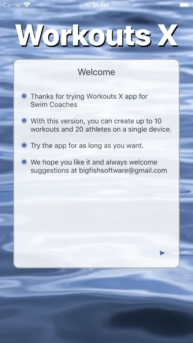 Workouts X スクリーンショット