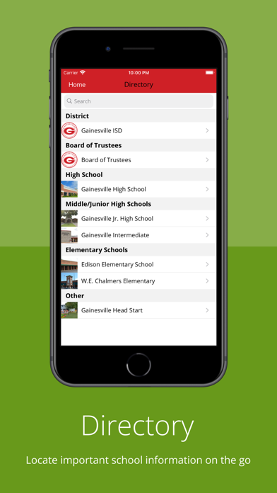 Capturas de pantalla de Gainesville ISD