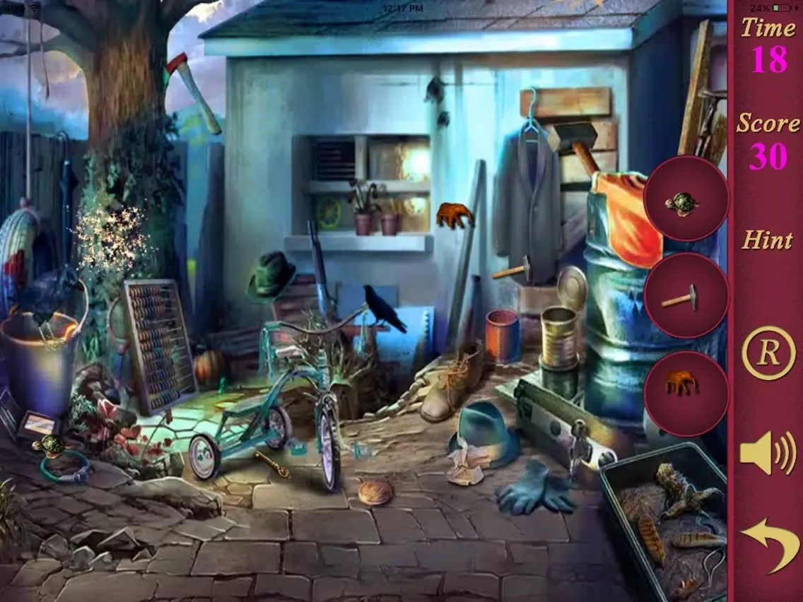 ภาพหน้าจอของ Hidden Objects Of A Ghost Shelter iPad 