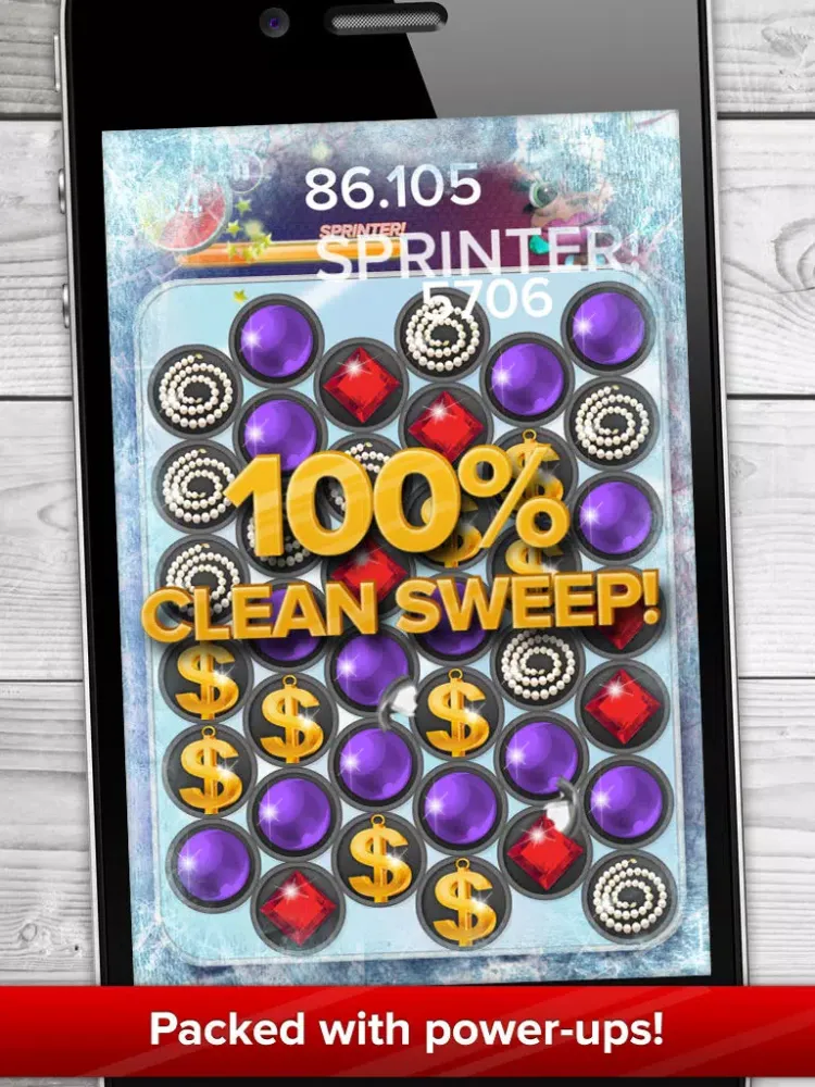 Tangkapan layar Jewel Sprint iPad 