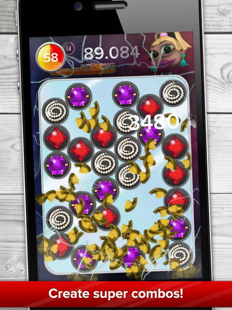 Tangkapan layar Jewel Sprint iPad 