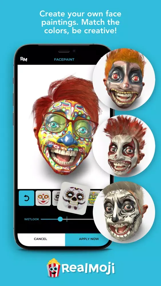 Tangkapan skrin Realmoji app