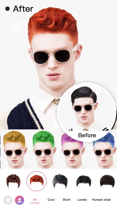 Tangkapan skrin HairStyle Try On & Hair Cut