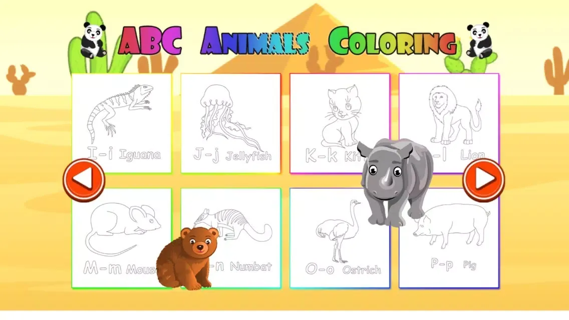 ABC Animals Coloring Pages for Kids -Modern Family應用截圖