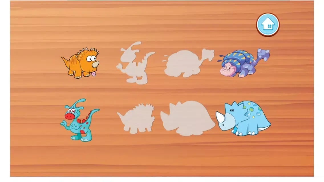 Dinosaurs Wooden Block Puzzles - For Kids,Toddlers سکرین شاٹس