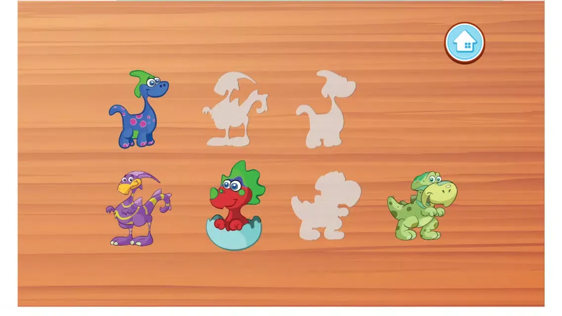 Dinosaurs Wooden Block Puzzles - For Kids,Toddlers سکرین شاٹس