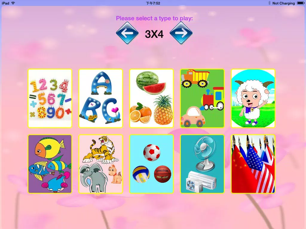 Memory Matching Game, 记忆力翻牌游戏 iPad  スクリーンショット
