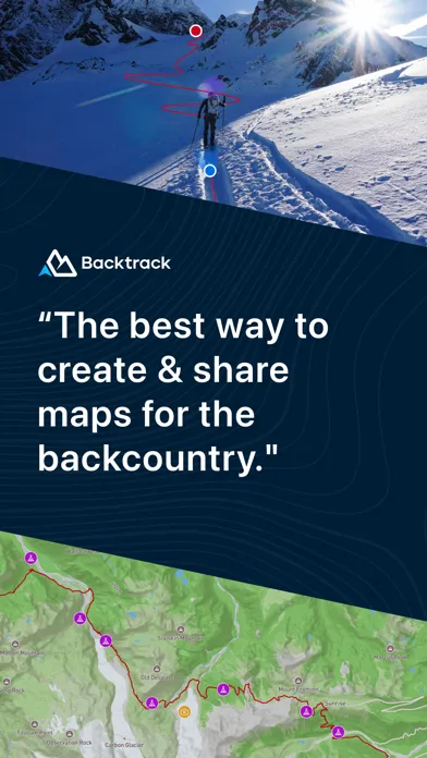 Tangkapan skrin Backtrack Maps: Ski & Hike