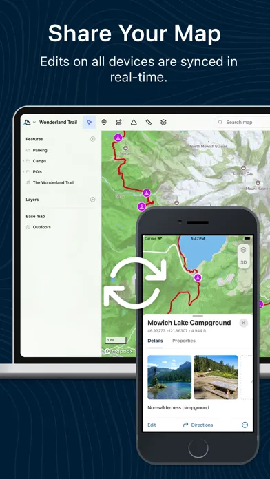 Tangkapan skrin Backtrack Maps: Ski & Hike