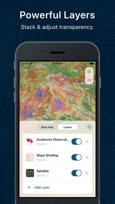 Tangkapan skrin Backtrack Maps: Ski & Hike