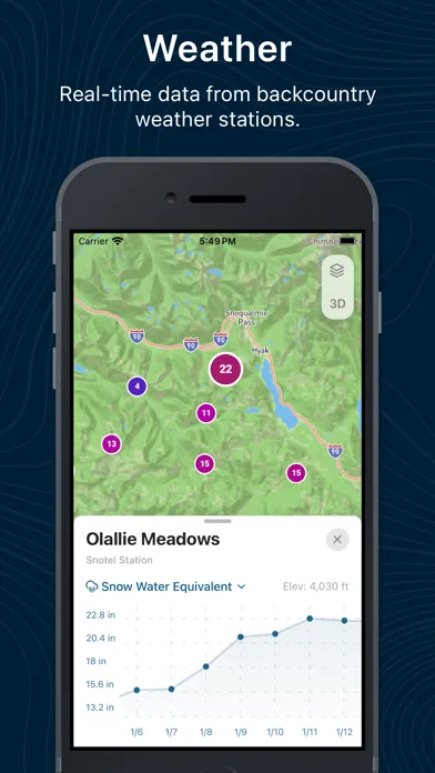 Tangkapan skrin Backtrack Maps: Ski & Hike
