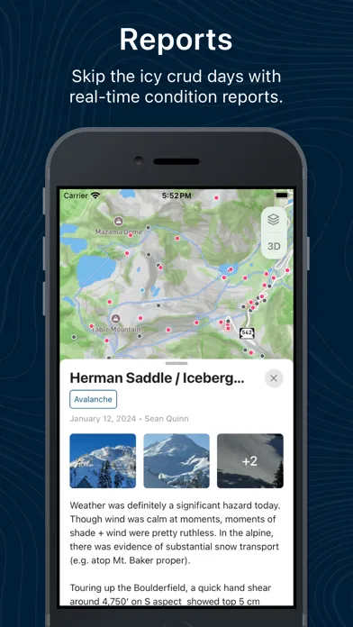 Tangkapan skrin Backtrack Maps: Ski & Hike