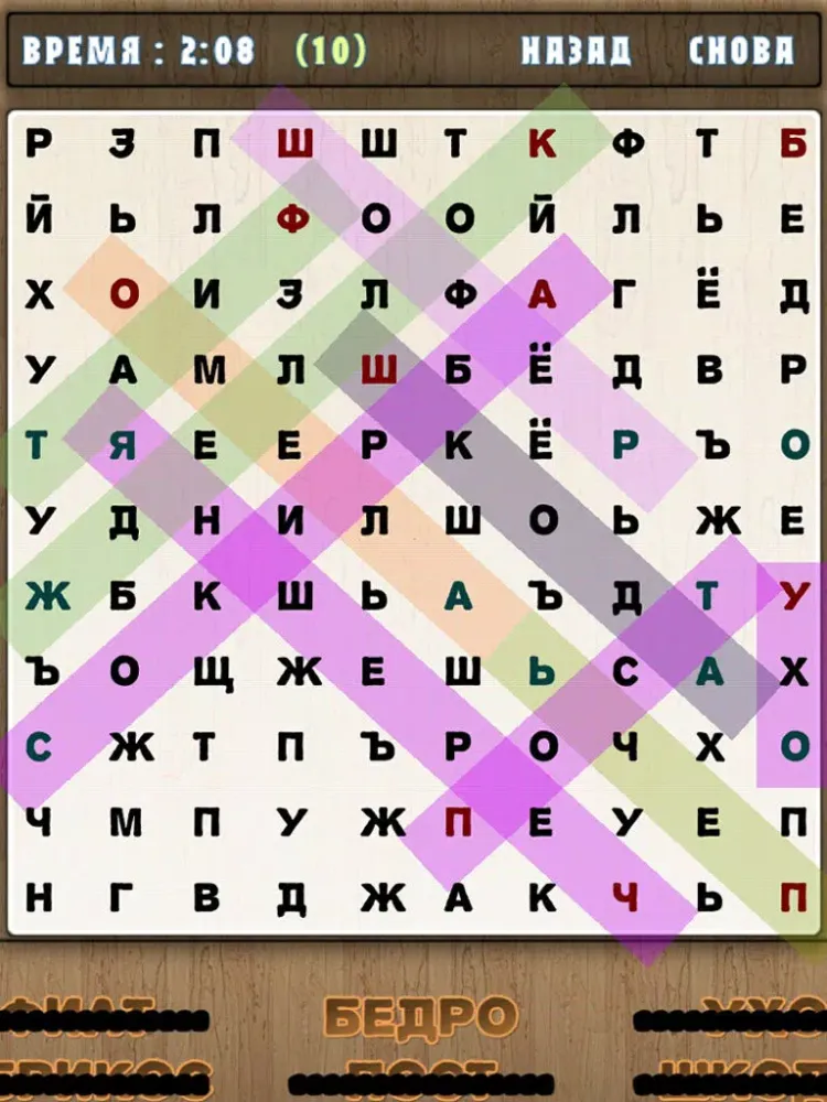 Captures d'écran de Игра Поиск Слов iPad 