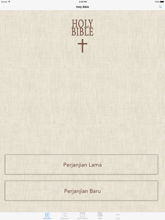 Alkitab: Easy to use Indonesian Bahasa Holy Bible App for daily offline Bible book reading iPad Screenshots