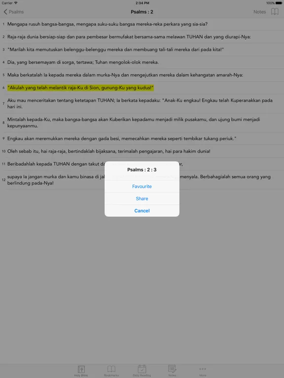 Alkitab: Easy to use Indonesian Bahasa Holy Bible App for daily offline Bible book reading iPad Screenshots