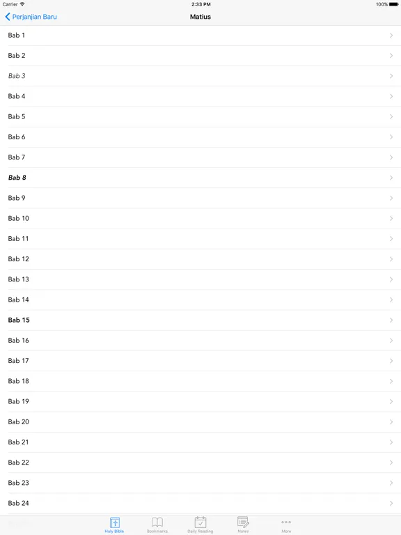 Alkitab: Easy to use Indonesian Bahasa Holy Bible App for daily offline Bible book reading iPad Screenshots