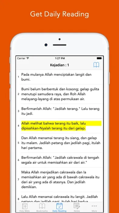 Alkitab: Easy to use Indonesian Bahasa Holy Bible App for daily offline Bible book reading Screenshots