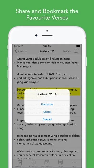 Alkitab: Easy to use Indonesian Bahasa Holy Bible App for daily offline Bible book reading Screenshots