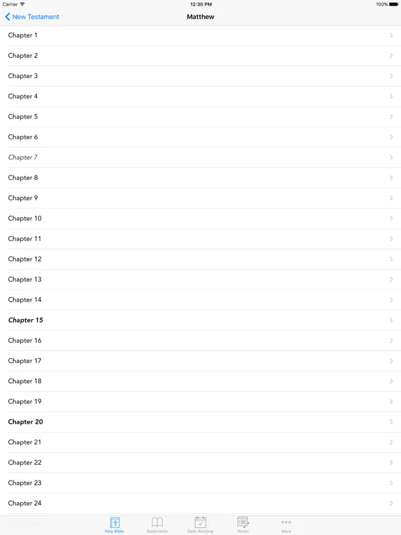 Tangkapan skrin ASV Bible: Easy to use American Standard Version Bible app for daily offline Bible Book reading iPad 