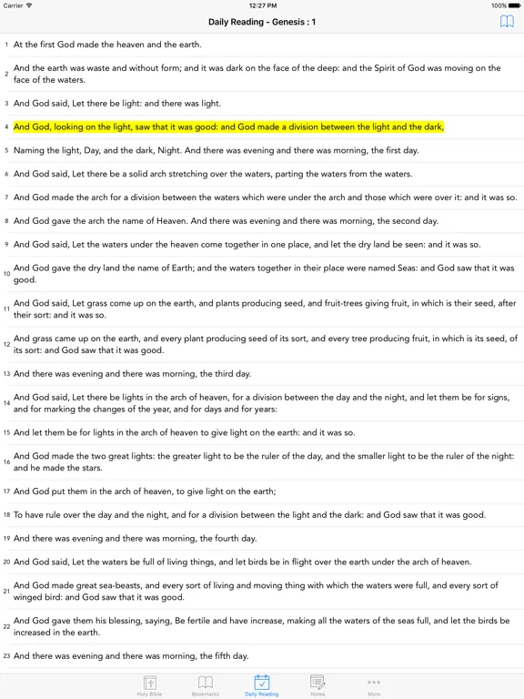 Bible in Basic English ( BBE ) iPad  Ekran Görüntüleri