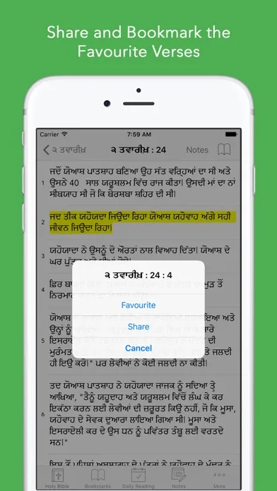 Punjabi Bible: Easy to use Bible app in Punjabi for daily Bible book reading Screenshots