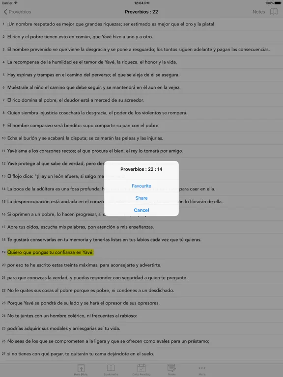 Spanish Bible: Easy to use Bible app in Spanish for daily offline Bible Book reading iPad 应用截图