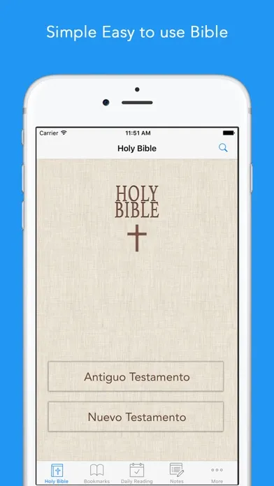 Spanish Bible: Easy to use Bible app in Spanish for daily offline Bible Book reading应用截图