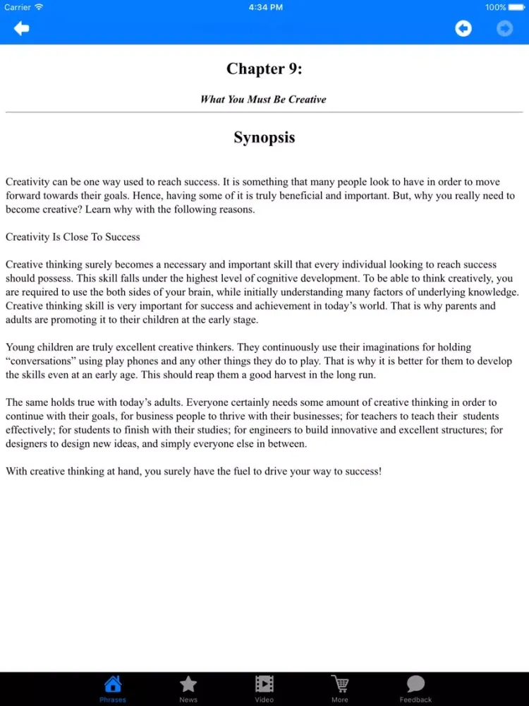 Скриншоты Conquering Creative Thinking iPad 