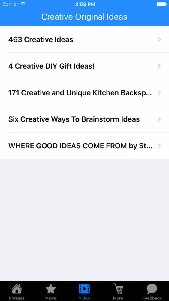 Creative Original Ideas سکرین شاٹس