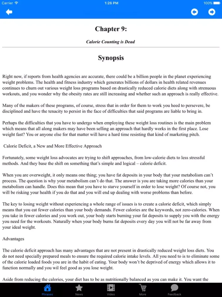 Eat More, Not Less To Lose Weight! iPad  Screenshots