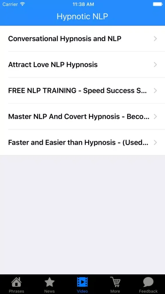 Captures d'écran de All about Hypnotic NLP