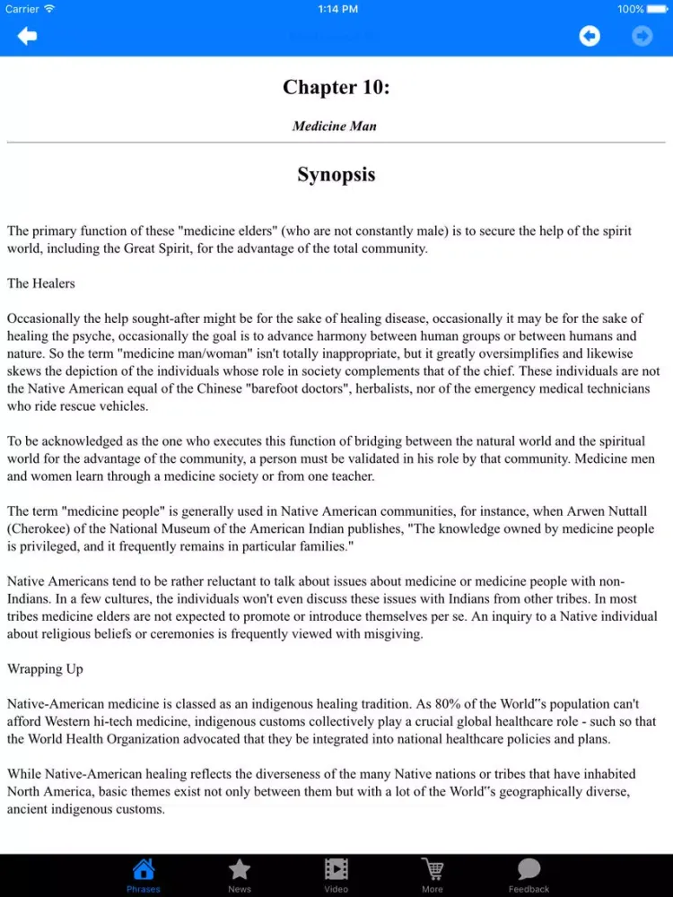 Скриншоты All about Native American Healing iPad 